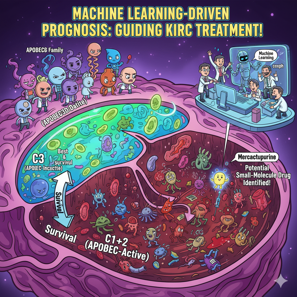 Machine-learning visualization of APOBEC-driven risk clusters in renal carcinoma